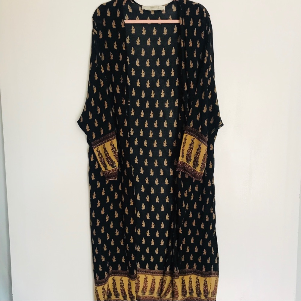 Zara | kimono duster with pockets